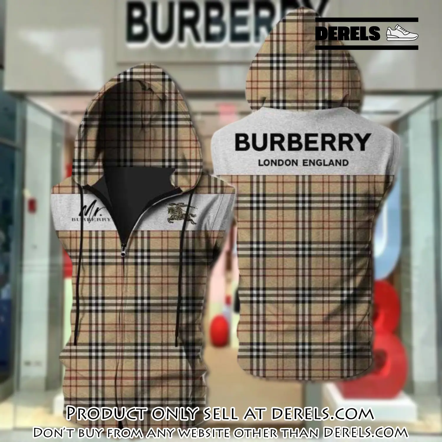 Burberry unisex sleeveless zip up hoodie luxury for men women szh001 dr2549015